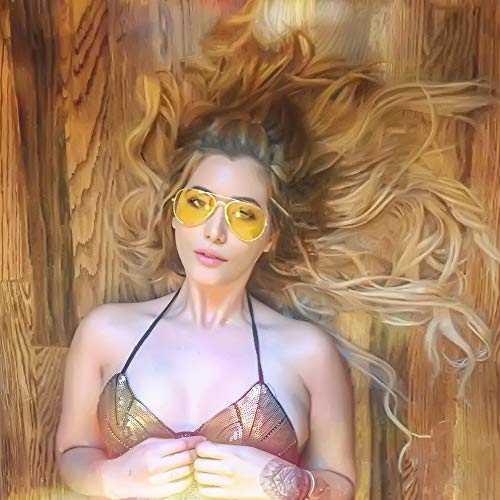 Night Vision Polarized Aviator Sunglasses - Gold/Yellow