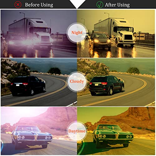 Night Vision Polarized Aviator Sunglasses - Gold/Yellow