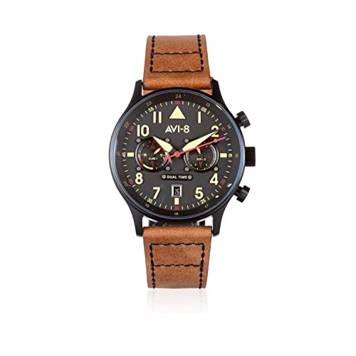 Hawker Hurricane Pilot Dual Time Japanese Quartz Watch
