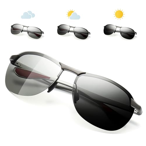 SUNGAIT Aviator Polarized Sunglasses: Men's Stylish Golf Eyewear