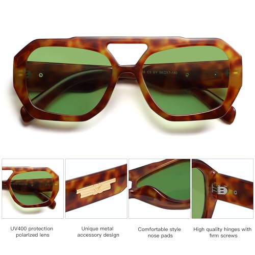 Polarized Aviator Sunglasses for Women and Men