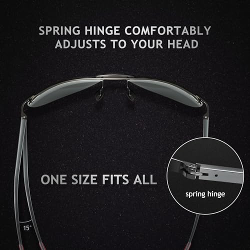 SUNGAIT Aviator Polarized Sunglasses: Men's Stylish Golf Eyewear