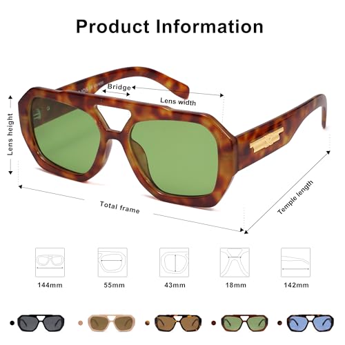 Polarized Aviator Sunglasses for Women and Men