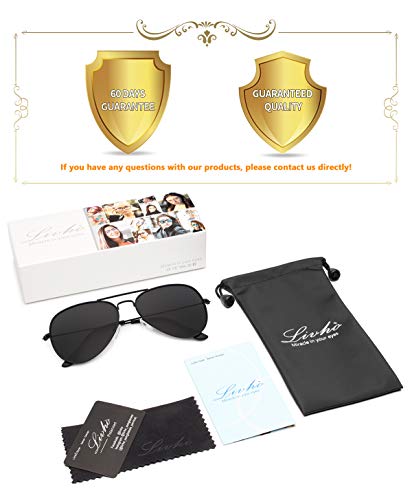 Aviator Sunglasses: Polarized Metal Mirror UV 400 Lens