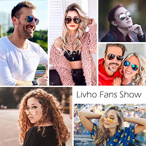 Aviator Sunglasses: Polarized Metal Mirror UV 400 Lens