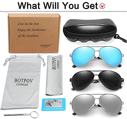 Polarized Aviator Sunglasses for Men and Women