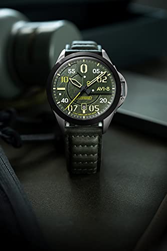 AVI-8 Mens P-51 Mustang Hitchcock Pilot Watch