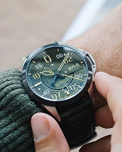 AVI-8 Mens P-51 Mustang Hitchcock Pilot Watch