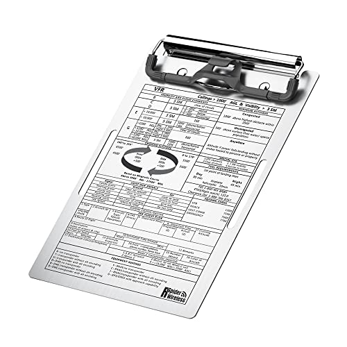 Wireless Pilot Kneeboard: VFR Aluminum with Clip