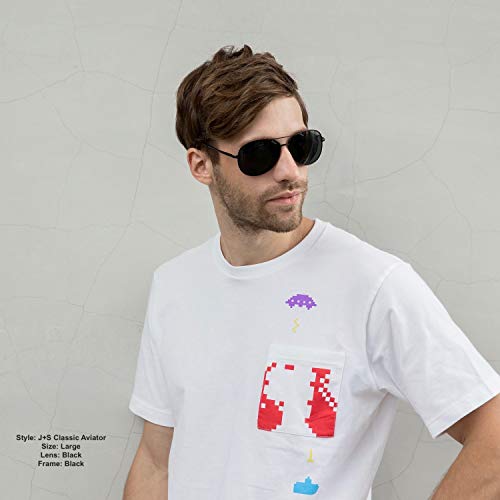 Classic Aviator Sunglasses with Polarized UV Protection