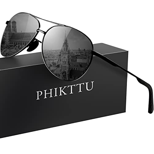 Classic Aviator Sunglasses - Retro Trendy Polarized Lens
