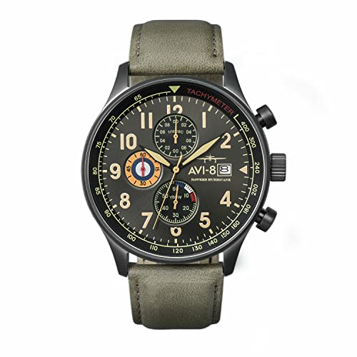 Men's Pilot Chronograph Watch - Avi-8 Hawker Hurricane