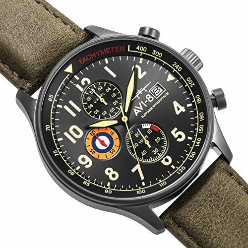 Men's Pilot Chronograph Watch - Avi-8 Hawker Hurricane