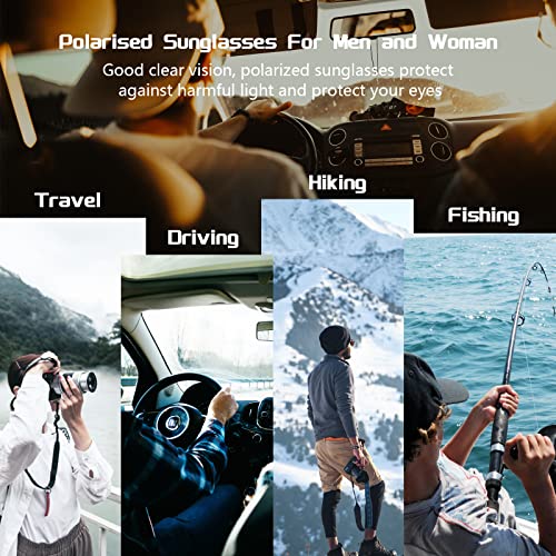 Classic Aviator Sunglasses - Retro Trendy Polarized Lens