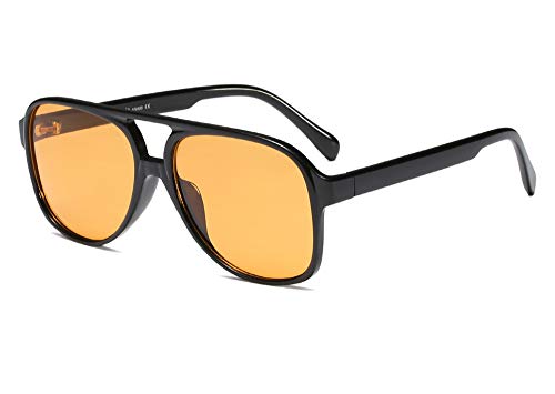Vintage Retro 70s Sunglasses: Classic Large Square Aviator