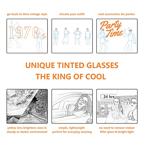 Vintage Retro 70s Sunglasses: Classic Large Square Aviator