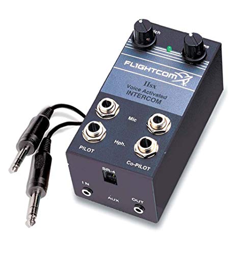Flightcom IISX Portable Aviation Intercom - Voice Activated