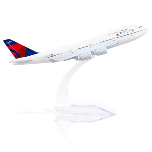Boeing 747 Delta Airlines Airplane Model with Stand