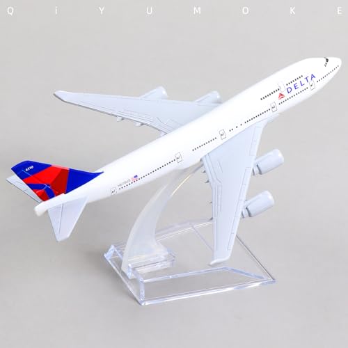 Boeing 747 Delta Airlines Airplane Model with Stand