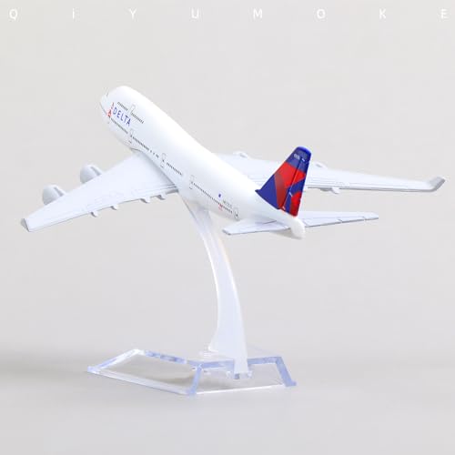 Boeing 747 Delta Airlines Airplane Model with Stand