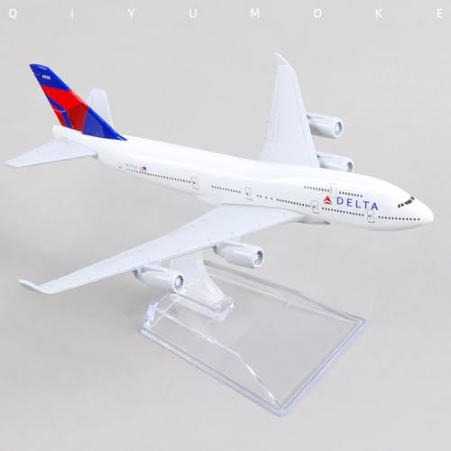 Boeing 747 Delta Airlines Airplane Model with Stand