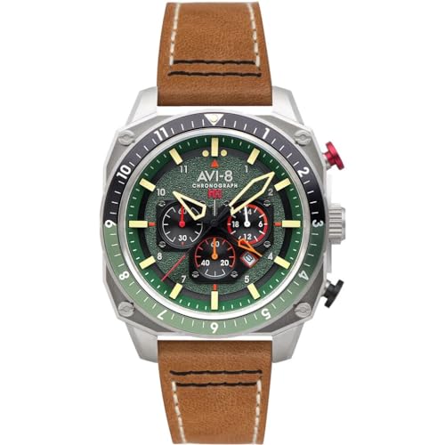 AVI-8 Hunter Atlas Chronograph Watch | Green Dial