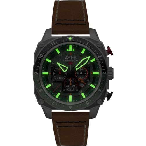 AVI-8 Hunter Atlas Chronograph Watch | Green Dial