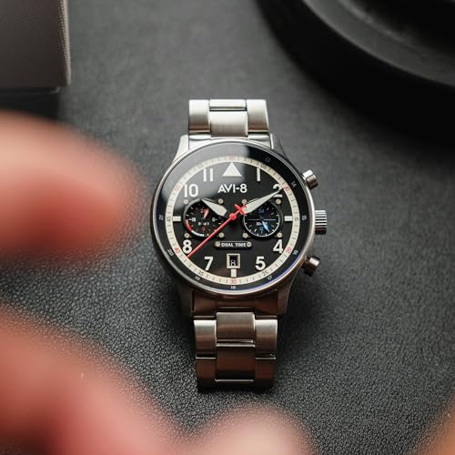 AVI-8 Hawker Hurricane Dual Time Quartz Pilot Watch