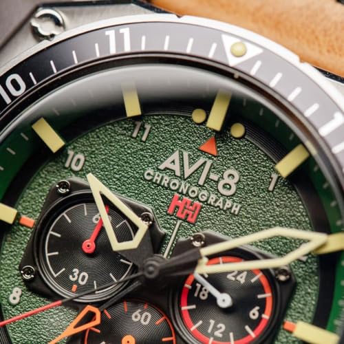 AVI-8 Hunter Atlas Chronograph Watch | Green Dial
