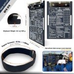 Aviation Metal Clipboard: Pilot Kneeboard with Notepad