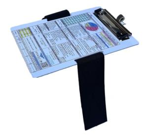 Aluminum Kneeboard with Placard: IFR/VFR Codes - Large