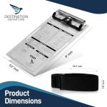 Pilot Kneeboard - Aluminum Writing Board - 5.5 x 8 Inch