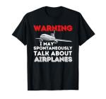 Funny Airplane T-Shirt for Pilots & Aviation Fans