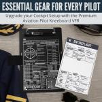 EntireFlight Pilot Kneeboard VFR with Notepad - Premium Accessory