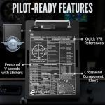 EntireFlight Pilot Kneeboard VFR with Notepad - Premium Accessory