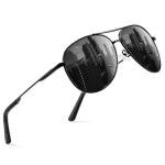 Classic Aviator Sunglasses - Retro Trendy Polarized Lens