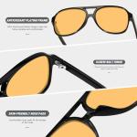 Classic Aviator Sunglasses for Women and Men