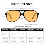 Classic Aviator Sunglasses for Women and Men