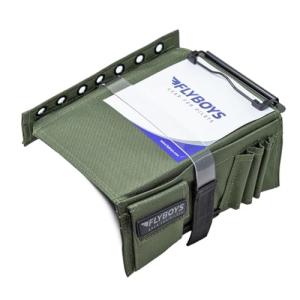 FLYBOYS Kneeboard - Clipboard & Pen Holder - GREEN