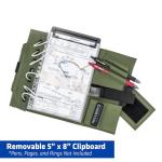 FLYBOYS Kneeboard - Clipboard & Pen Holder - GREEN