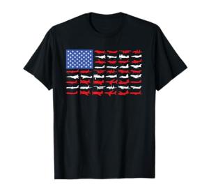 American Flag Pilot Aviation T-Shirt
