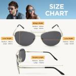 Classic Aviator Sunglasses with Polarized UV Protection