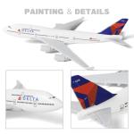 Boeing 747 Delta Airlines Airplane Model with Stand