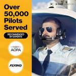KORE AVIATION P1 Pilot Headset | Noise Reduction, Mic, AUX