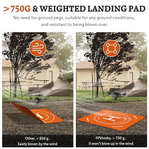 Universal 25.2" Double-Sided Waterproof Drone Landing Pad