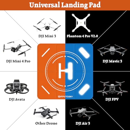 Universal 25.2" Double-Sided Waterproof Drone Landing Pad