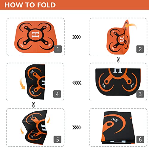 Foldable Weighted Landing Pad for DJI Drones