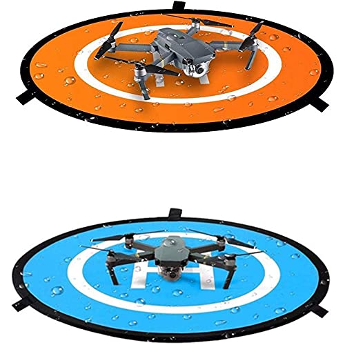 Universal Waterproof Drone Landing Pad - Orange/Blue 55cm