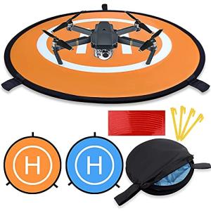 Universal Waterproof Drone Landing Pad - Orange/Blue 55cm