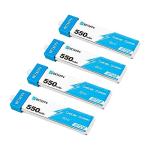 BETAFPV 4 Pack 550mAh 1S Lipo Battery